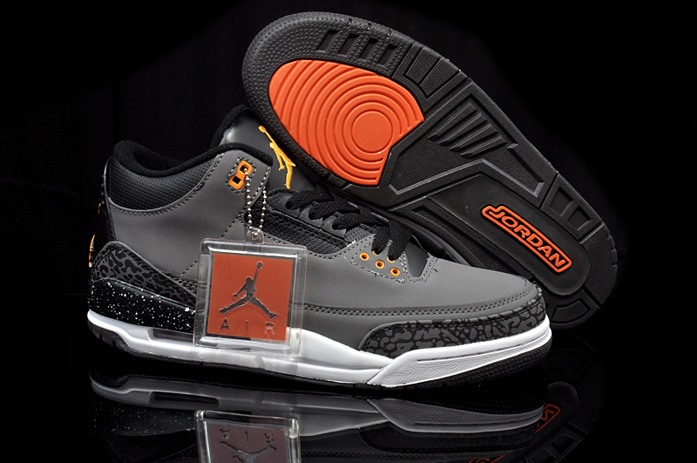 2014 Nike Air Jordan Iii 3 Retro Chaussures Hommes Gris